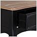 Console In Legno Laccato Nero Invecchiato Con 3 Cassetti 115x50x80h Cm - Foto miniatura 7