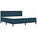 Struttura del letto con materasso Blu 200 x 200 cm Velluto - Foto miniatura 3