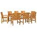 Set da Pranzo per Giardino 9 pcs Marrone - Foto miniatura 1
