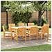 Set da Pranzo per Giardino 9 pcs Marrone - Foto miniatura 2