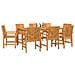 Set da Pranzo per Giardino 9 pcs Marrone - Foto miniatura 3