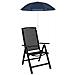 Ombrello con morsetto 2 pcs Blu navy Ø 105 x 86 cm - Foto miniatura 2