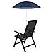 Ombrello con morsetto 2 pcs Blu navy Ø 105 x 86 cm - Foto miniatura 4