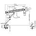 LDT23-C022 Supporti a parete per TV 81,3 cm (32") Scrivania Nero - Foto miniatura 11