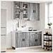 Unità Cucina PORTO 4 pcs Sonoma grigio Legno ingegnerizzato - Foto miniatura 2