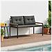 Panchina da esterno 2 -Seater 116 x 67,5 x 72 cm polyrattan - Foto miniatura 2