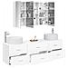 Set di mobili per il bagno 4 pcs Bianco - Foto miniatura 3
