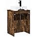 Set di mobili per il bagno Rovere Fumo Legno ingegnerizzato - Foto miniatura 4