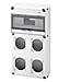 Q Din 10moduli 2 Iec Max 3p+t 16/32a + 2 Iec 16/32a Ip65 - Foto miniatura 1