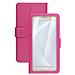 Custodia a Libro Universale per Smartphone 5.0 "- 5.5" Colore Rosa - Foto miniatura 1