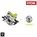 Sega Circolare 1600w 66 Millimetri - Due Lame 48 Denti Rcs1600-k2b - Foto miniatura 1