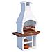 Barbecue Bbq In Muratura Cemento L114xp67xh214cm Con Griglia Inox Beton - Foto miniatura 1