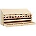 Casetta Cova per Galline 5 Scomparti 117x33x54 cm Legno di Pino - Foto miniatura 3