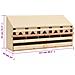 Casetta Cova per Galline 5 Scomparti 117x33x54 cm Legno di Pino - Foto miniatura 7