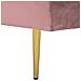 Chaise Longue In Velluto Rosa Destra Miramas - Foto miniatura 10