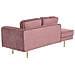 Chaise Longue In Velluto Rosa Destra Miramas - Foto miniatura 11
