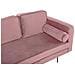 Chaise Longue In Velluto Rosa Destra Miramas - Foto miniatura 8