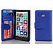 Custodia Compatibile Con Nokia Lumia 929 / 930 In Blu Marina - Coperchio Protettivo Con Chiusura Magnetica E 3 Slot Per Carte - Foto miniatura 3