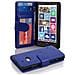 Custodia Compatibile Con Nokia Lumia 929 / 930 In Blu Marina - Coperchio Protettivo Con Chiusura Magnetica E 3 Slot Per Carte - Foto miniatura 1
