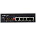 Switch rete LAN industriale a 6 porte - 4 porte PoE RJ45 + 2 slot SFP 30W - 10/100/1000Mbps Power over Ethernet - Commutatore /Hub gigabit switch - Montabile su guida DIN / -40&deg;C to 75&deg;C - Foto miniatura 3