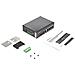 Switch rete LAN industriale a 6 porte - 4 porte PoE RJ45 + 2 slot SFP 30W - 10/100/1000Mbps Power over Ethernet - Commutatore /Hub gigabit switch - Montabile su guida DIN / -40&deg;C to 75&deg;C - Foto miniatura 5