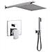 Kit Doccia Rettangular 1 Completo Di Soffione Doccetta E Miscelatore Con Deviatore Francia - Foto miniatura 1