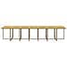 Set Da Pranzo Per Giardino 19pz Con Cuscini In Polyrattan Beige - Foto miniatura 2