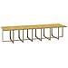 Set Da Pranzo Per Giardino 19pz Con Cuscini In Polyrattan Beige - Foto miniatura 4