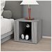 Comodino Grigio Sonoma 41x40x36 Cm In Legno Multistrato - Foto miniatura 3