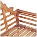 Panca da Giardino 127x58,5x92,5 cm in Legno Massello di Teak - Foto miniatura 3
