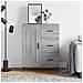 Credenza Grigio Sonoma 69,5x34x90 Cm In Legno Multistrato - Foto miniatura 1