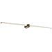 Applique Da Parete Contemporaneo Filo Alluminio Ottone Led 16w 3000k Ip44 - Foto miniatura 1