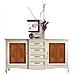 Credenza Classica 2 Porte 4 Cassetti Legno Bicolore 200x52x113 - Foto miniatura 1