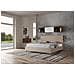 Letto Contenitore Imbottito 180x190 Similpelle Tortora Sunny - Foto miniatura 5