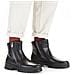 Black Casual Closed Ladies Mid Height Boots Stivaletti Pelle Scarpe Donna Nero Eu 41, Z5452-00 - Foto miniatura 2