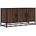 Mobile Tv Rovere Marrone 100x35x50 Cm Legno Multistrato Metallo - Foto miniatura 2