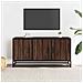 Mobile Tv Rovere Marrone 100x35x50 Cm Legno Multistrato Metallo - Foto miniatura 3