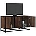Mobile Tv Rovere Marrone 100x35x50 Cm Legno Multistrato Metallo - Foto miniatura 1