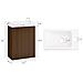 Mobile Sottolavabo 40x22x56 Cm Bzr196-br - Foto miniatura 2