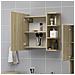 Lusso Casadino -  Mobile Bagno Con Specchio Rovere Sonoma 62,5x20,5x64multistrato - Foto miniatura 2