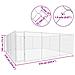 Canile Da Esterno In Acciaio Zincato 570x570x185 Cm - Foto miniatura 5