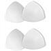 Yz007 Imbottiture Triangolari Per Reggiseno In Spugna Senza Cuciture Bianche Taglia Unica (2 Paia) - Foto miniatura 2