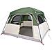 Tenda Familiare Cabina per 6 Persone Verde Impermeabile - Foto miniatura 4