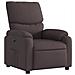 Poltrona Elettrica Reclinabile Marrone Scuro in Tessuto - Foto miniatura 4