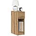 Comodini con Cassetto 2 pz Rovere Artigianale 20x36x60 cm - Foto miniatura 2