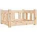 Cuccia per Cani 55,5x45,5x28 cm in Legno Massello di Pino - Foto miniatura 1