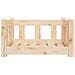 Cuccia per Cani 55,5x45,5x28 cm in Legno Massello di Pino - Foto miniatura 3