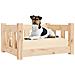 Cuccia per Cani 55,5x45,5x28 cm in Legno Massello di Pino - Foto miniatura 5