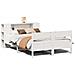 Letto Libreria senza Materasso Bianco 135x190 cm Legno di Pino - Foto miniatura 1