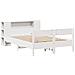 Letto Libreria senza Materasso Bianco 135x190 cm Legno di Pino - Foto miniatura 3